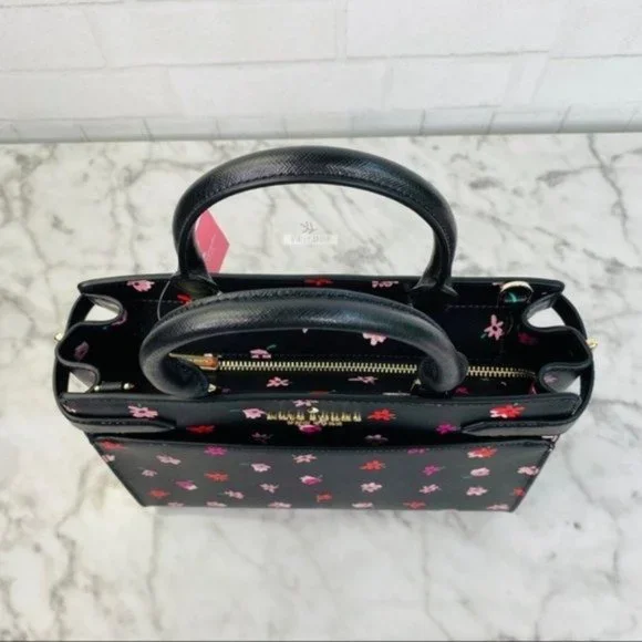 Kate Spade Ditsy Buds Floral Medium Satchel Crossbody - Picture 4 of 8